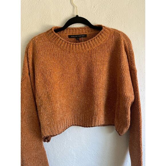 Anthropologie English Factory  Woman Cropped Knit Metallic Sweater , Siz… - Picture 6 of 10